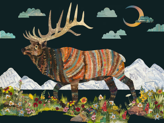 Art Print | Mountain Elk Art | QUIET TIL SEPTEMBER