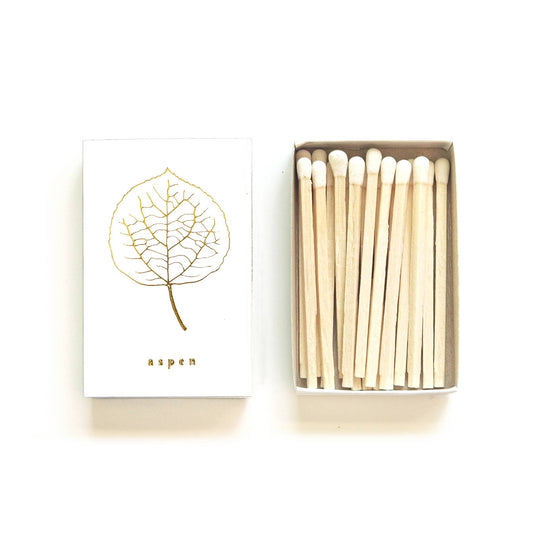 Aspen Leaf Matchbox | Mountain Decor | Forest Matches