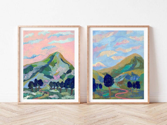 Pink Mountain Print