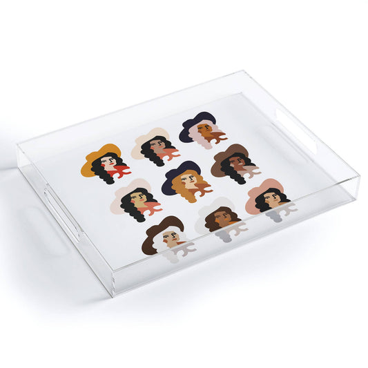 Nick Quintero Multi Culture Cowgirl Acrylic Tray