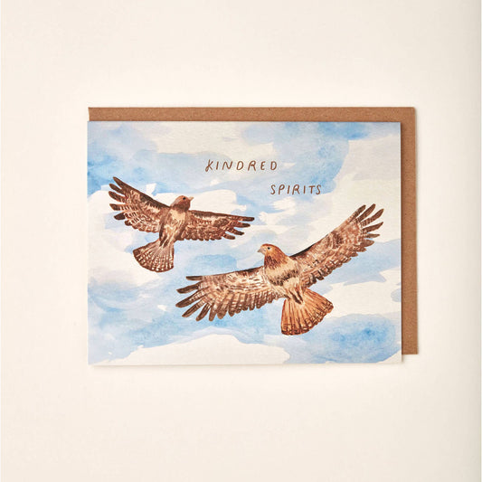 Kindred Spirits Hawk Greeting Card