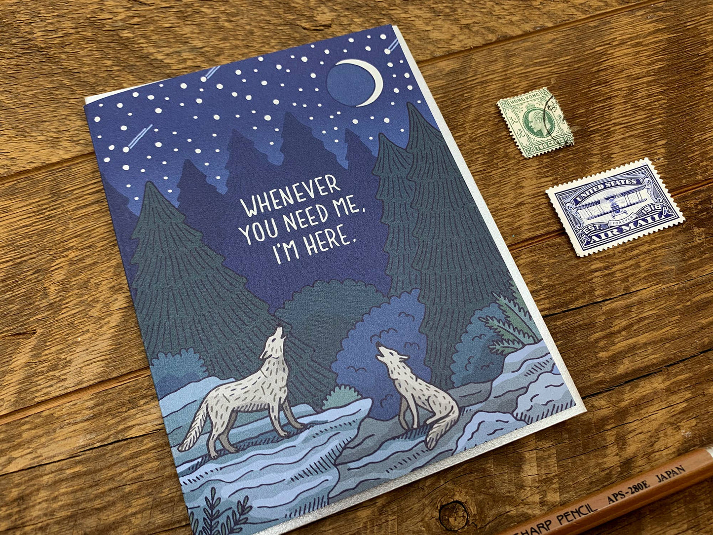 Howling Wolves Card