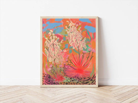 Retro Yucca Wall Art Print