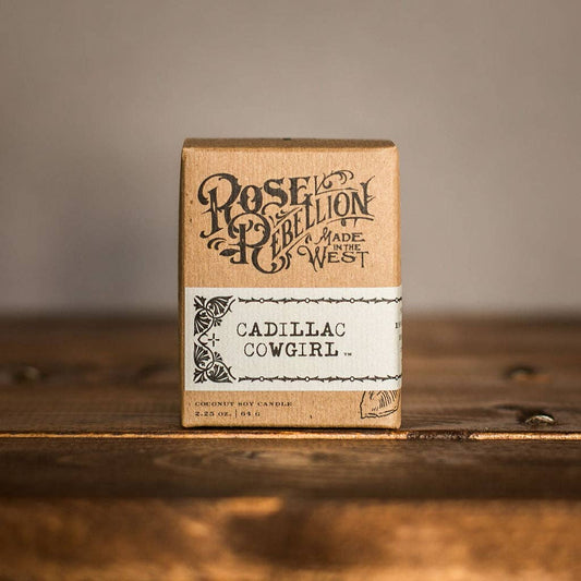 Cadillac Cowgirl | 2 oz Drifter Candle in Whiskey Shot Glass