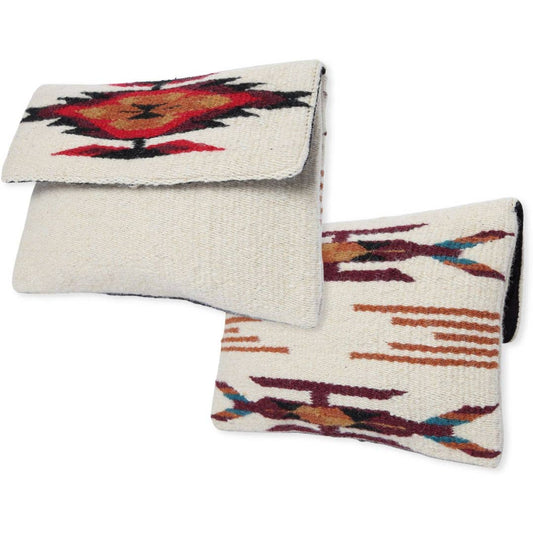 Chimayo-Style Clutch Purse - Off White
