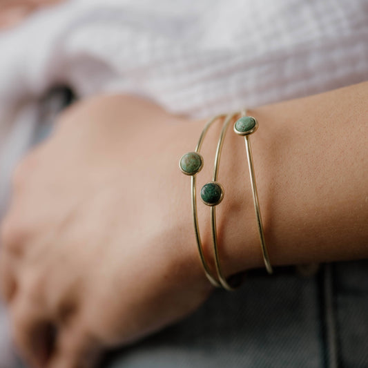 Hyalite Stacker Turquoise Bracelet