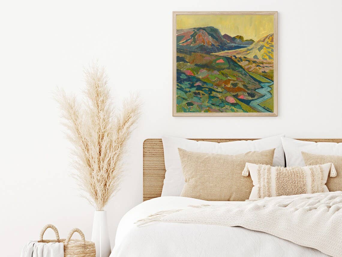 Midcentury Modern Canyon Western Landscape Print