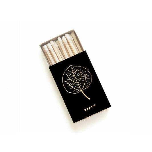 Aspen Leaf Matchbox | Mountain Decor | Forest Matches