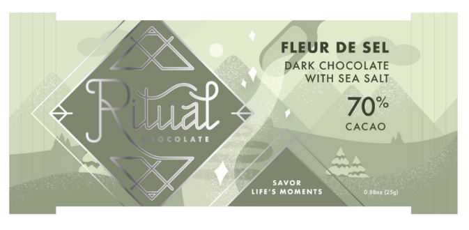 Fleur de Sel Mini Bar 25g, Dark Chocolate 70% Cacao
