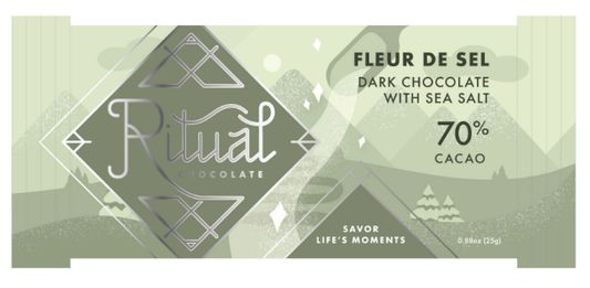 Fleur de Sel Mini Bar 25g, Dark Chocolate 70% Cacao