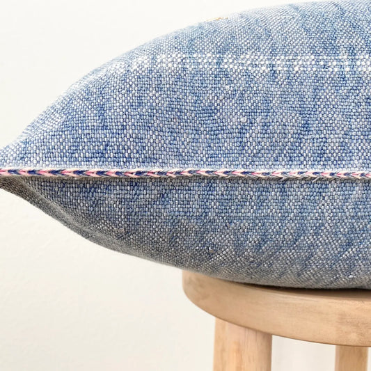 Silk Sabra Pillow - Blue