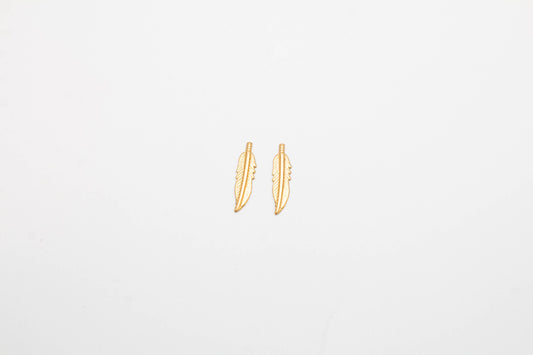 Brass Stud Earrings