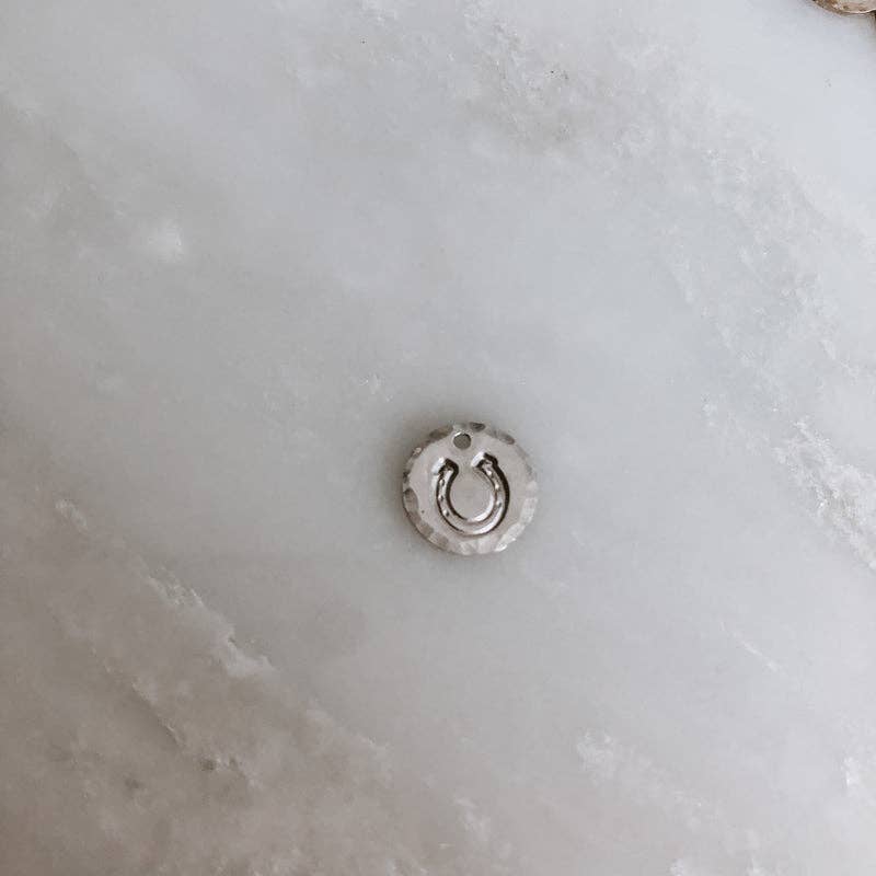 Hand Stamped Mini Coin Necklace