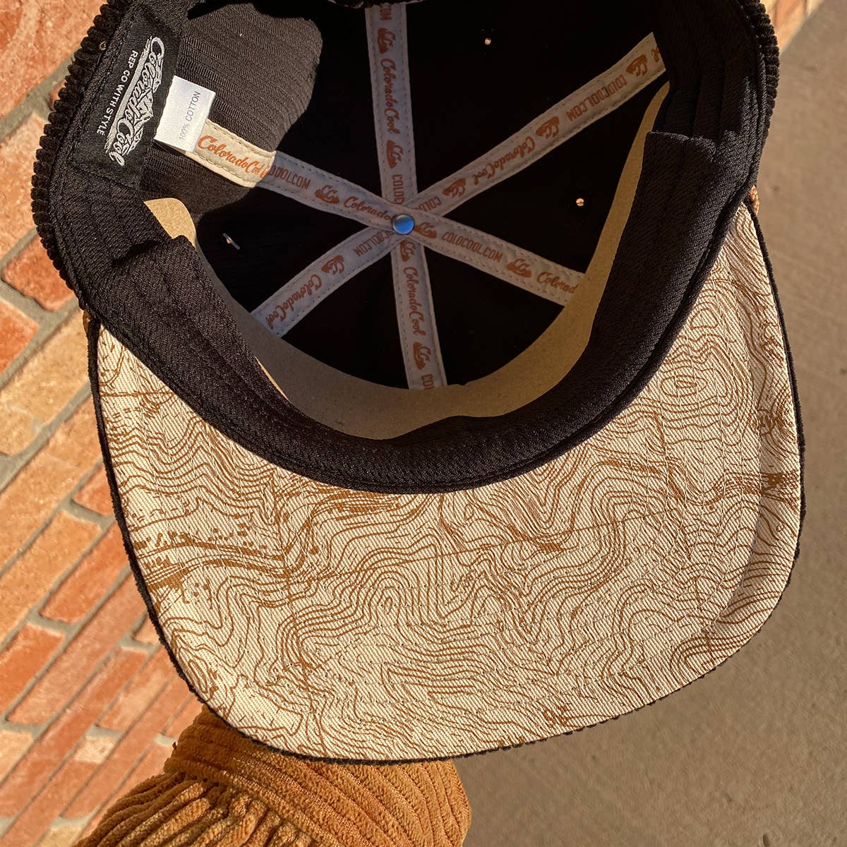 Rocky Mtns. Corduroy Flat Black Hat