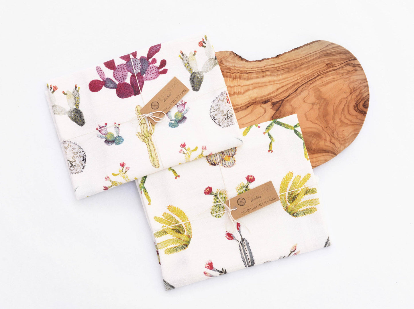 Purple Cactus Tea Towel
