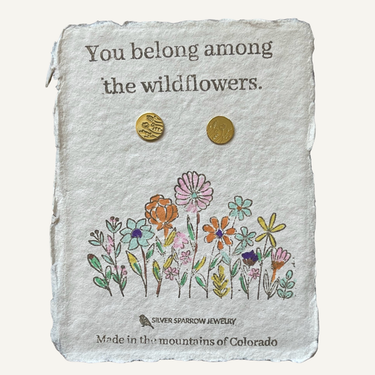 You Belong Among the Wildflowers Stud Earrings
