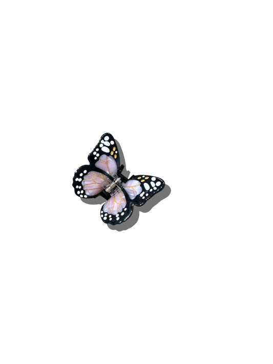Hand-painted Mini Monarch Butterfly Claw Hair Clip | Eco-Friendly