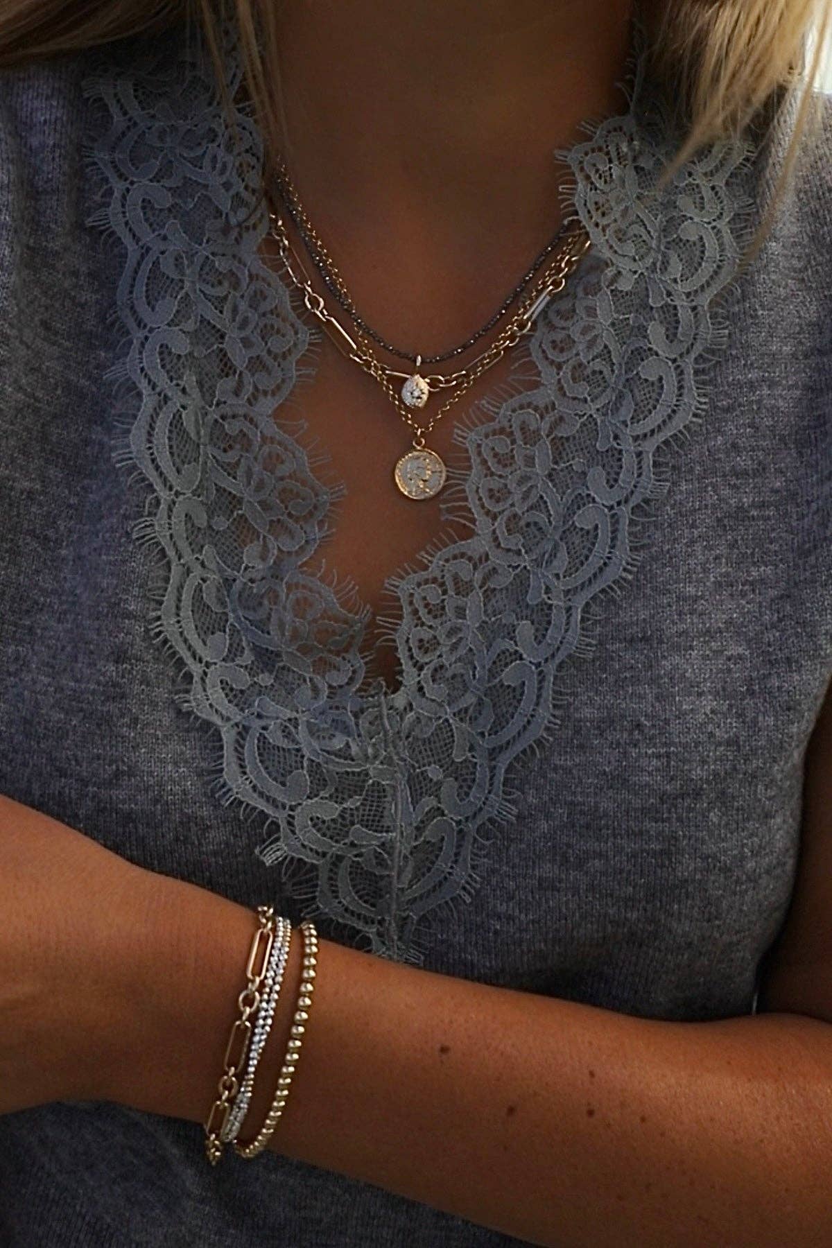 The North Light Necklace - Hematite