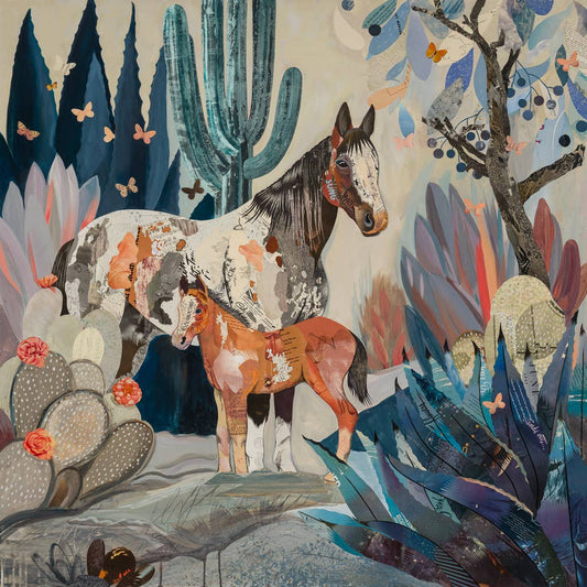 Art Print | Desert Horse Wall Art | BLUE MELODIES