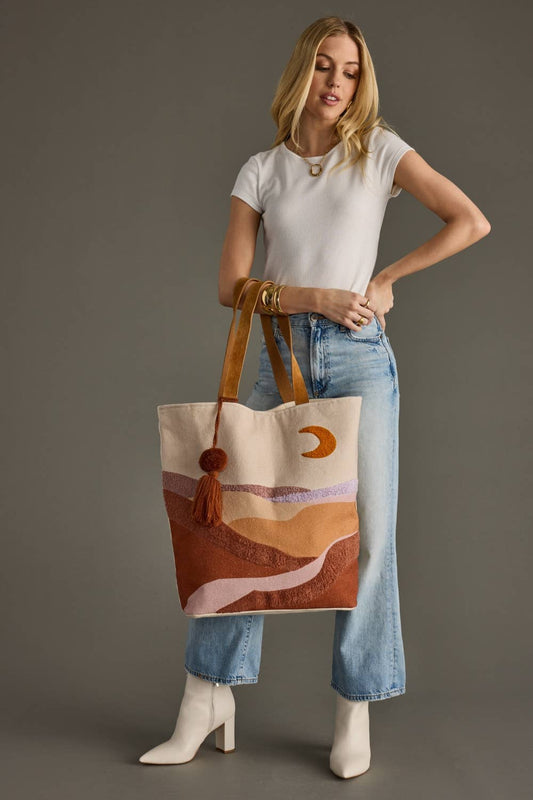 Small Moon Scene Tote