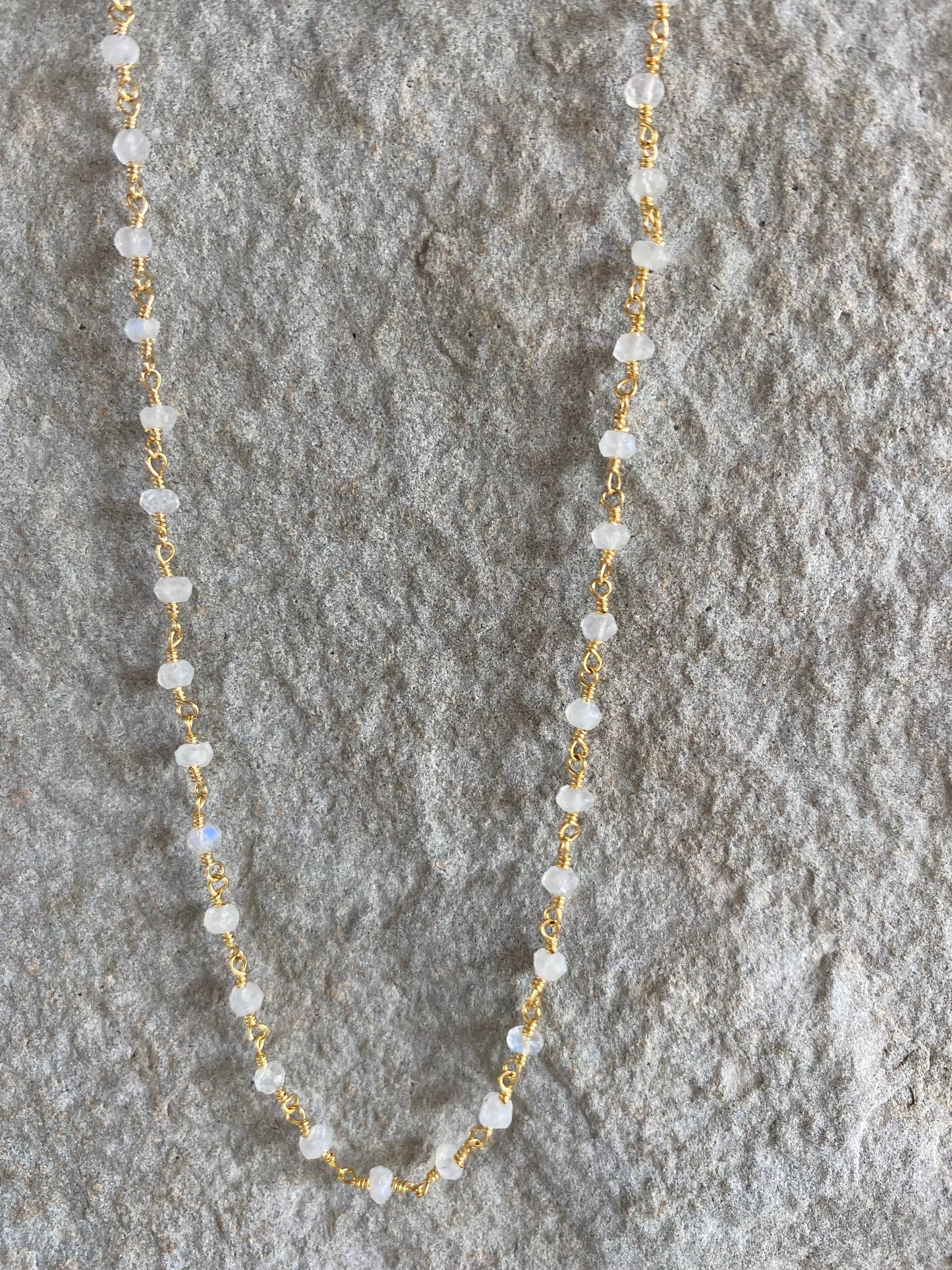 Beaded Moonstone Necklace