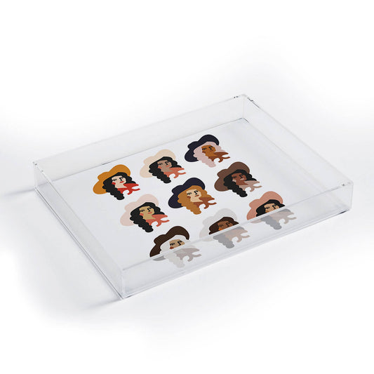 Nick Quintero Multi Culture Cowgirl Acrylic Tray