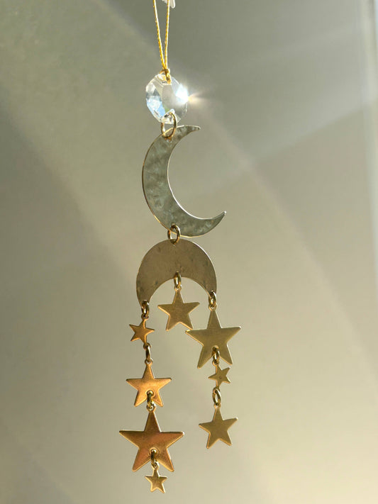 Moon and Stars Light Catcher | Suncatcher | Sun Catcher