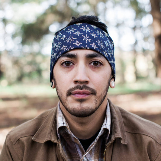 Winslow 22-Inch Classic Navy Cotton Bandana