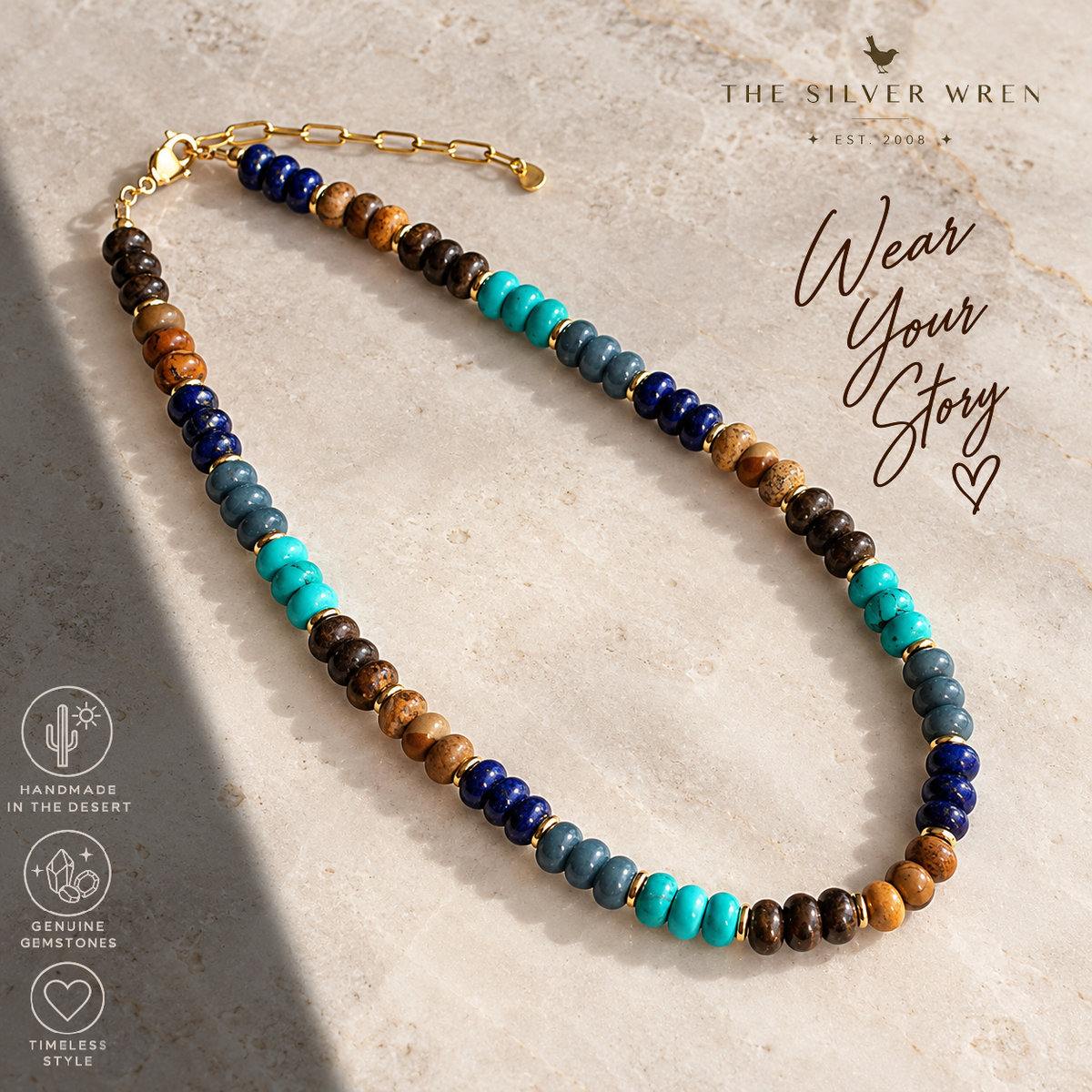 Canyon Skies Stone Candy Necklace