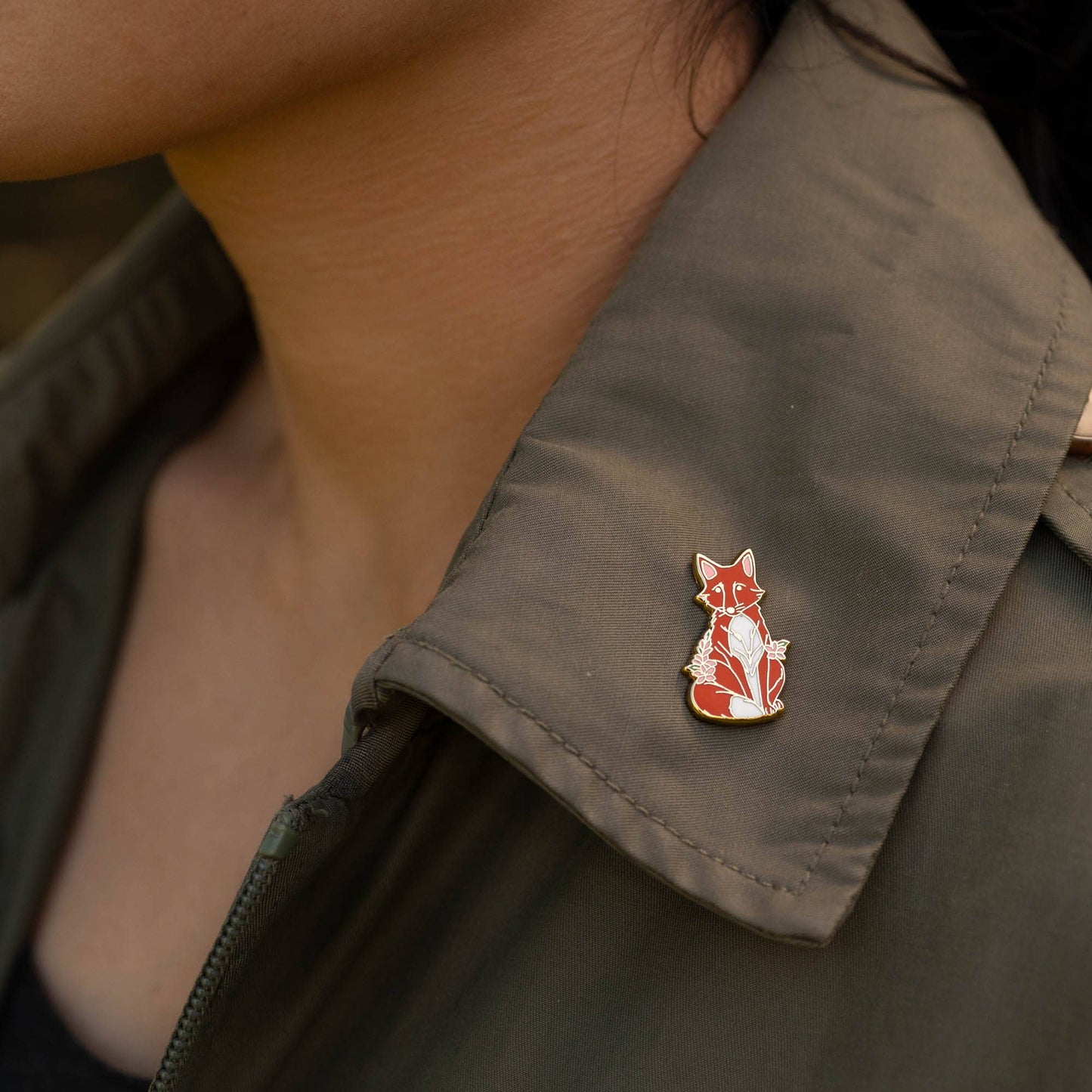Red Fox Pin, Wildlife Gifts
