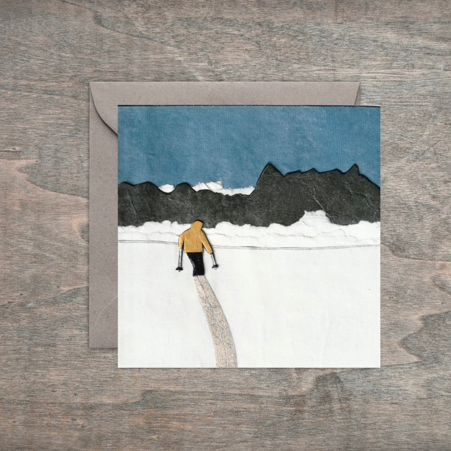 Chamonix Free - Kris Batchelder Greeting Card