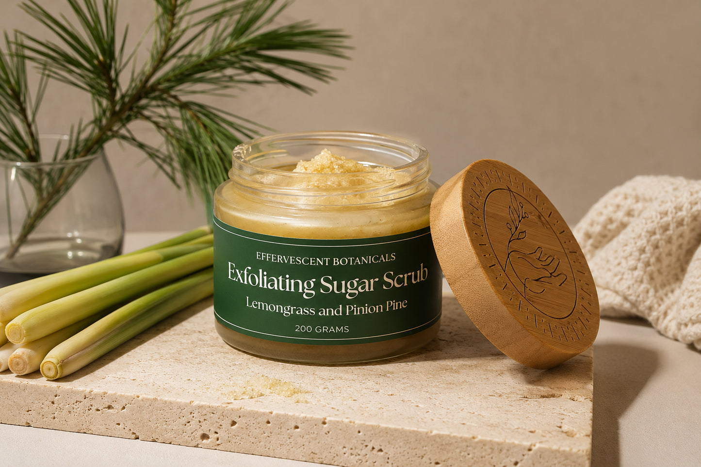 Lemongrass Pinion Exfoliating Sugar Scrub