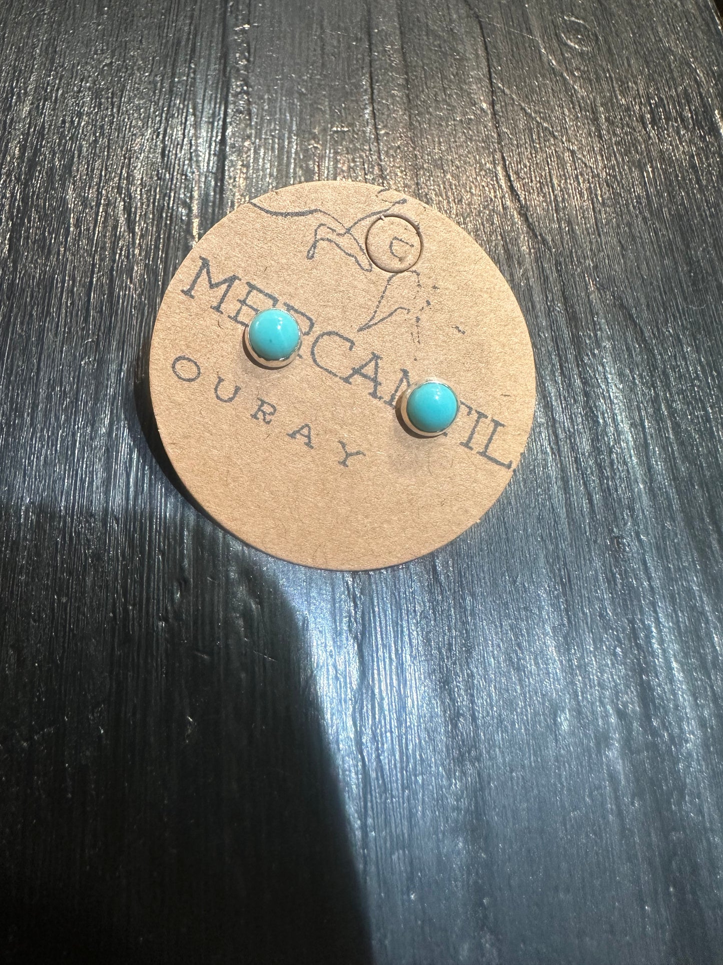 Turquoise Sterling Silver Small Studs