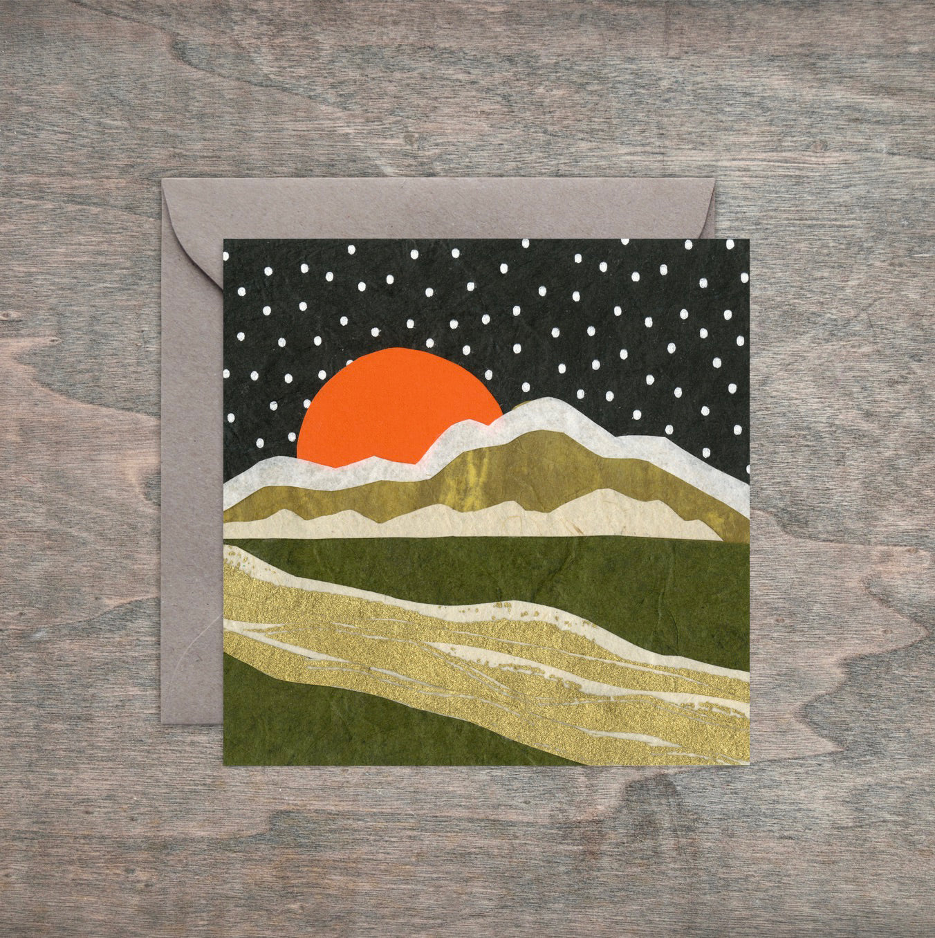 Golden Headwaters - Kris Batchelder Greeting Card