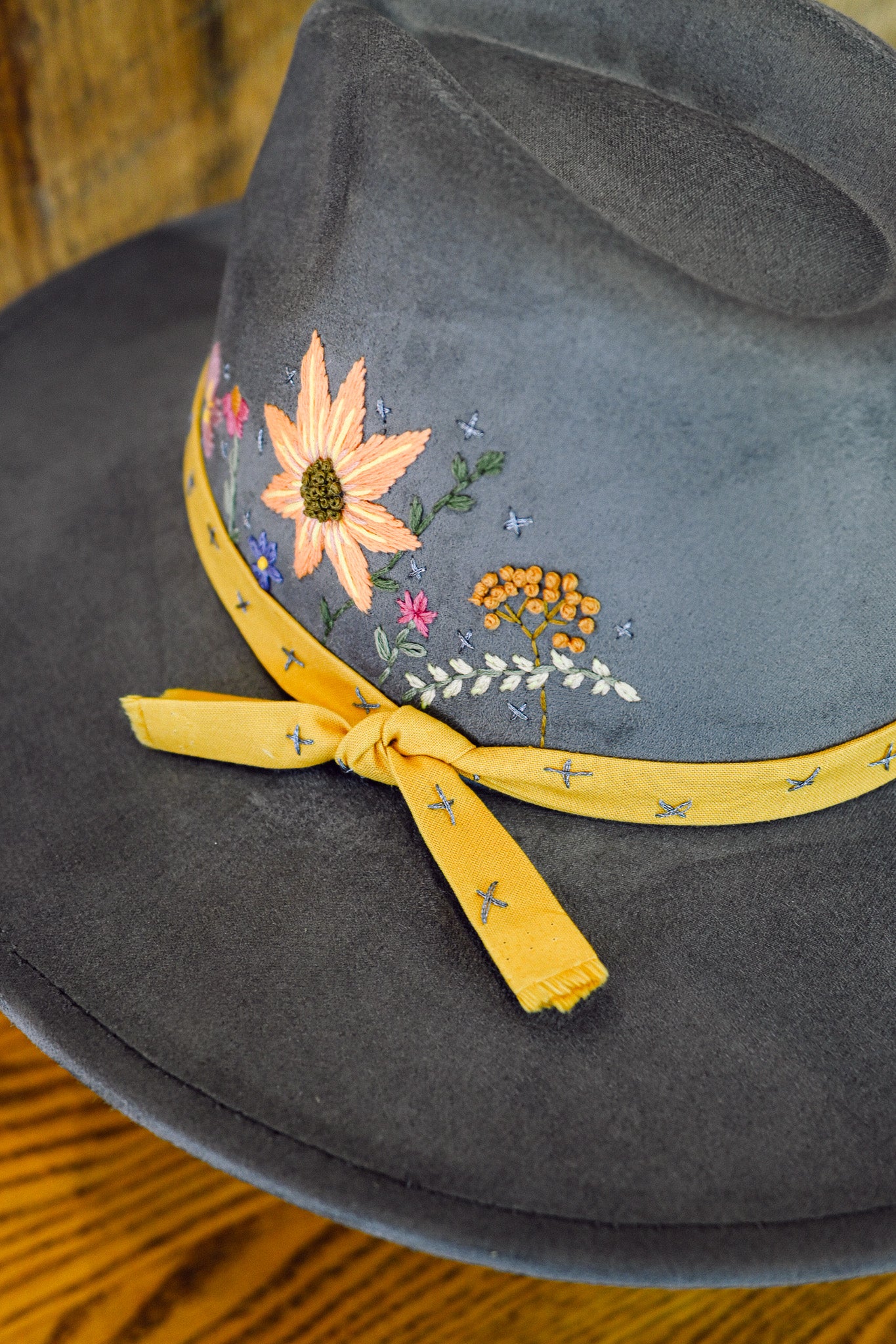 The Laurel - Hand-Embroidered Hat
