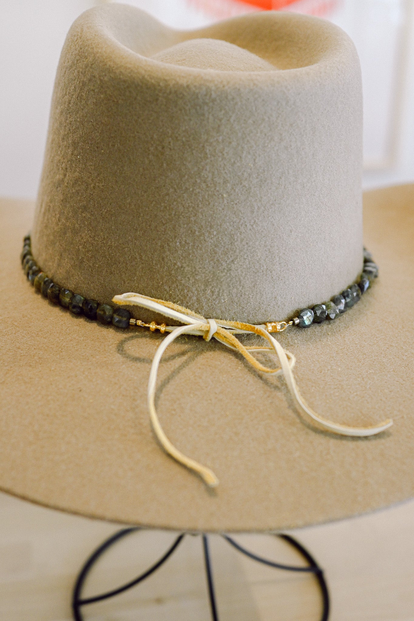 Labradorite Gemstone Hat Band