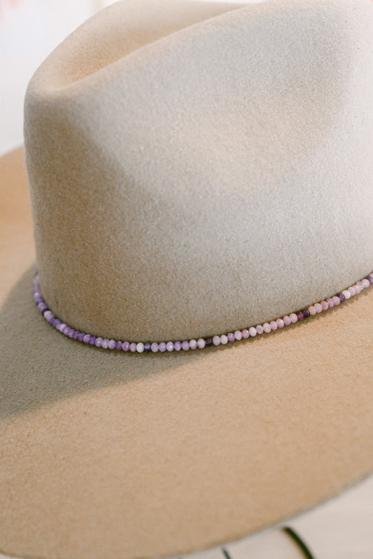 Lepidolite Gemstone Hat Band