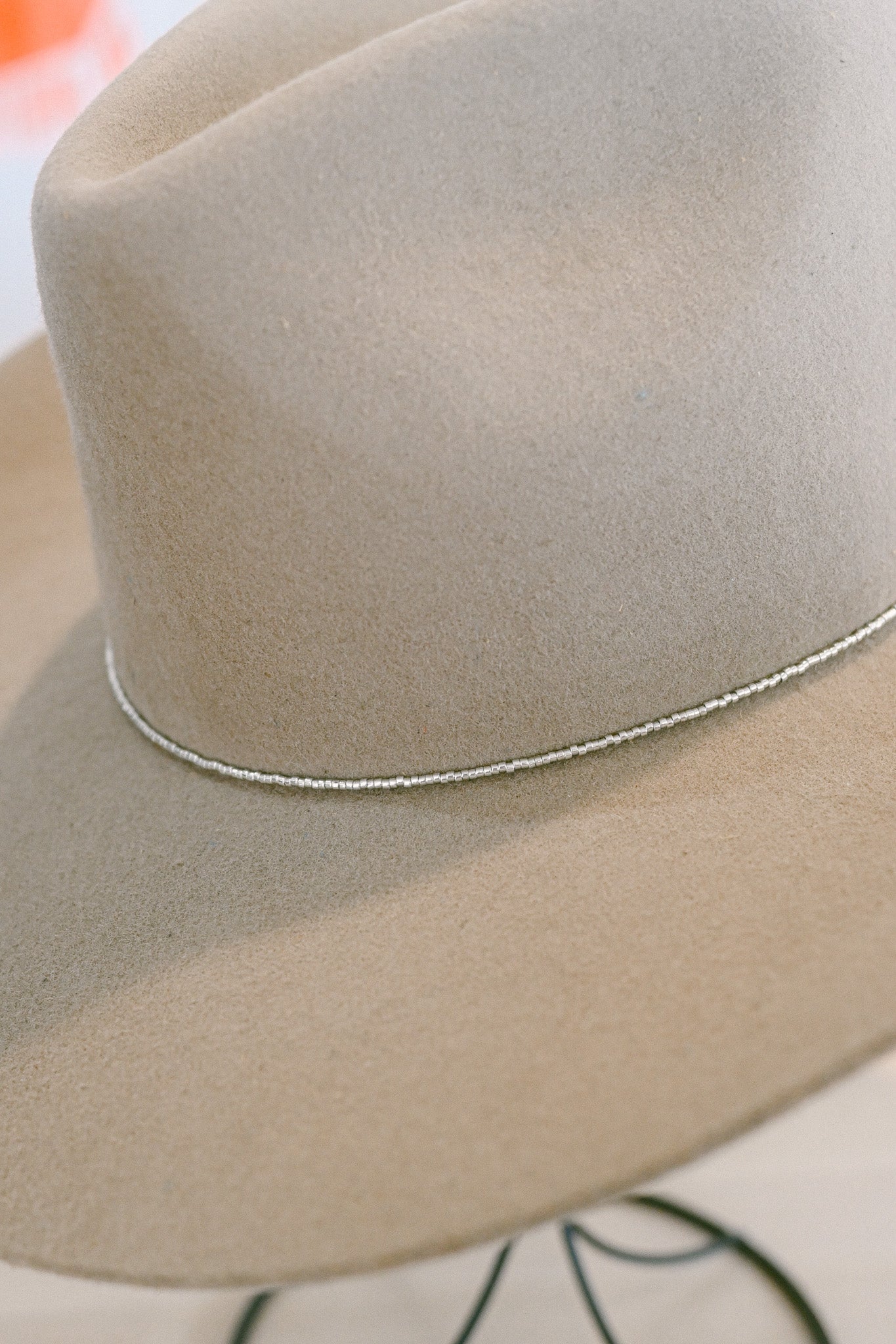 Metallic Beaded Hat Band