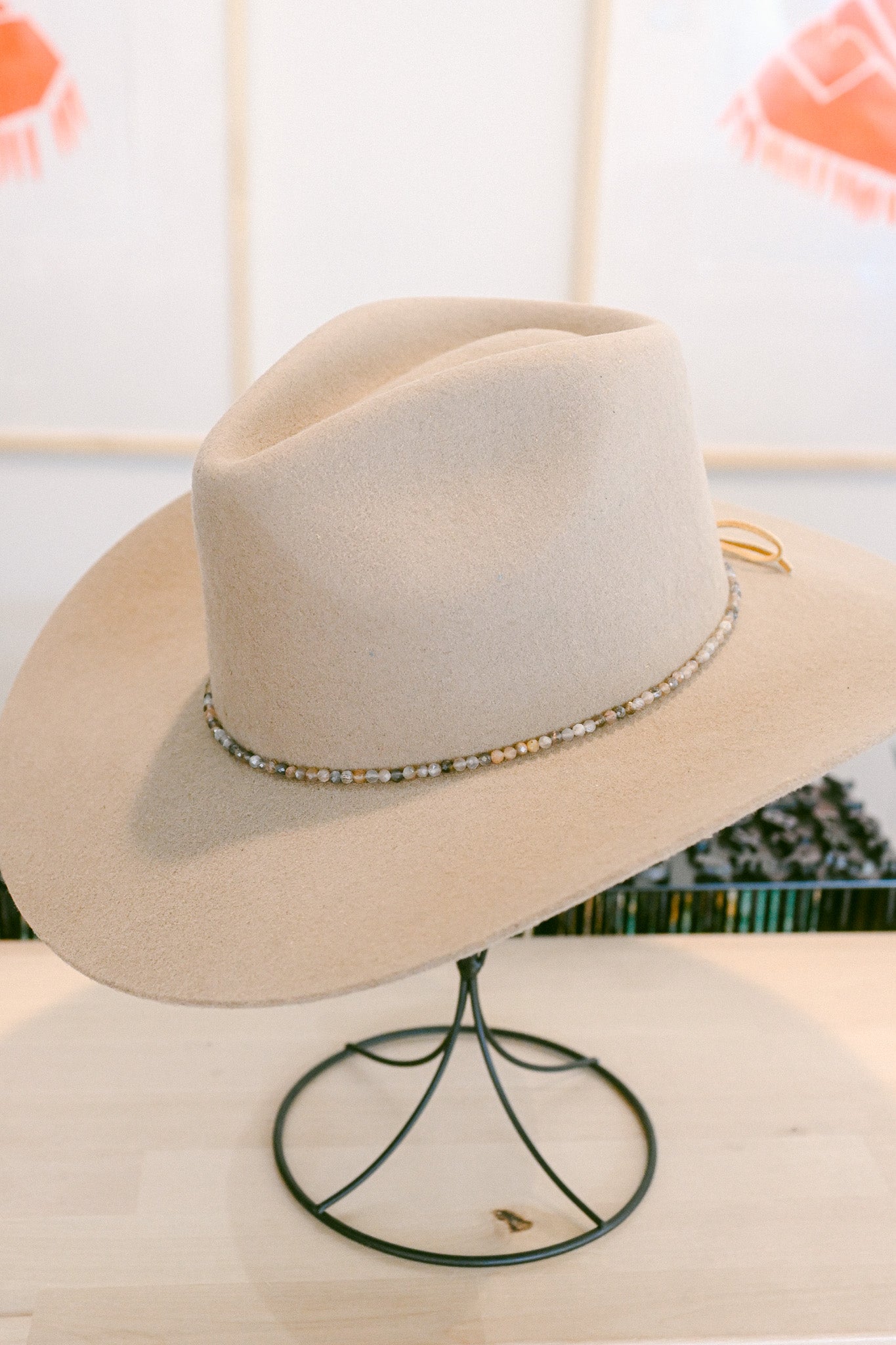 Gray Moonstone Gemstone Hat Band