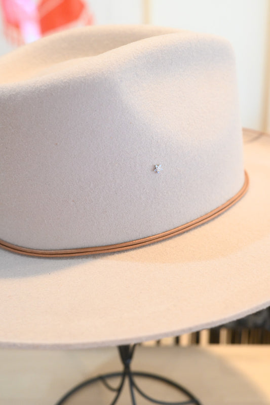 Tiny Crystal Columbine Hat Charm