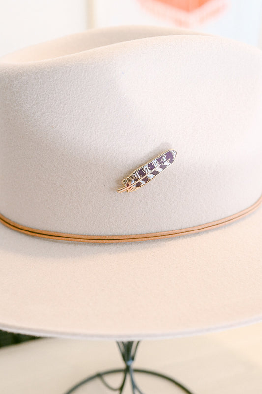 Enamel Feather Hat Pin