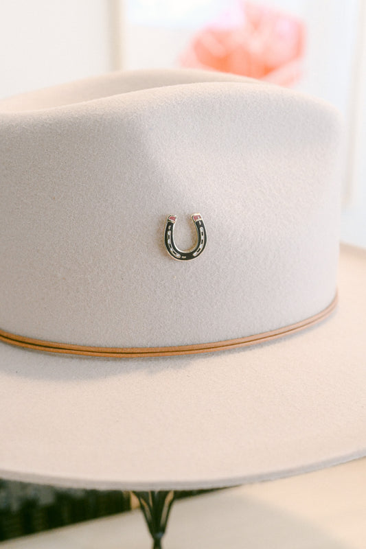 Enamel Horse Shoe Pin