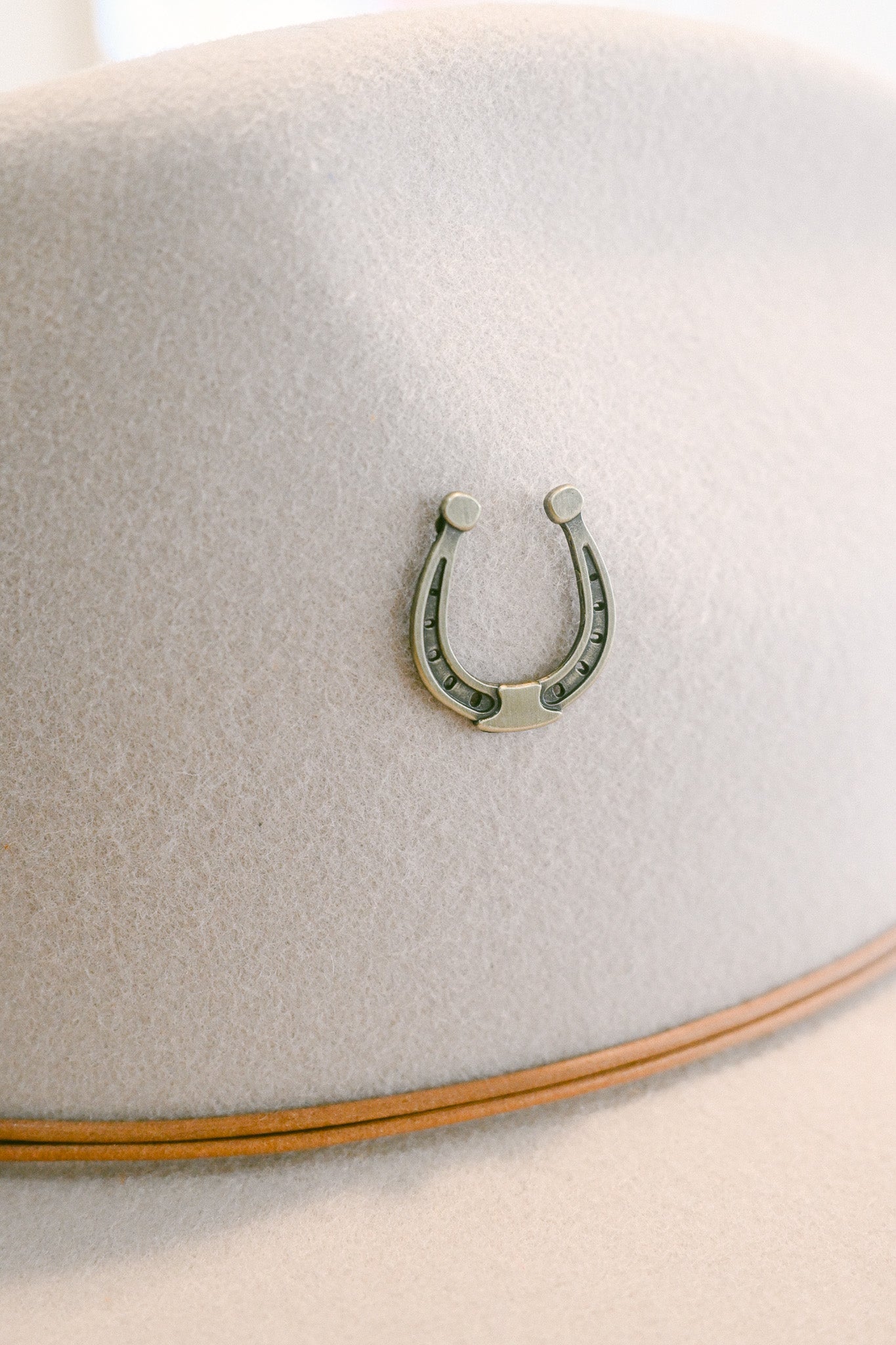 Brass Horse Shoe Pin