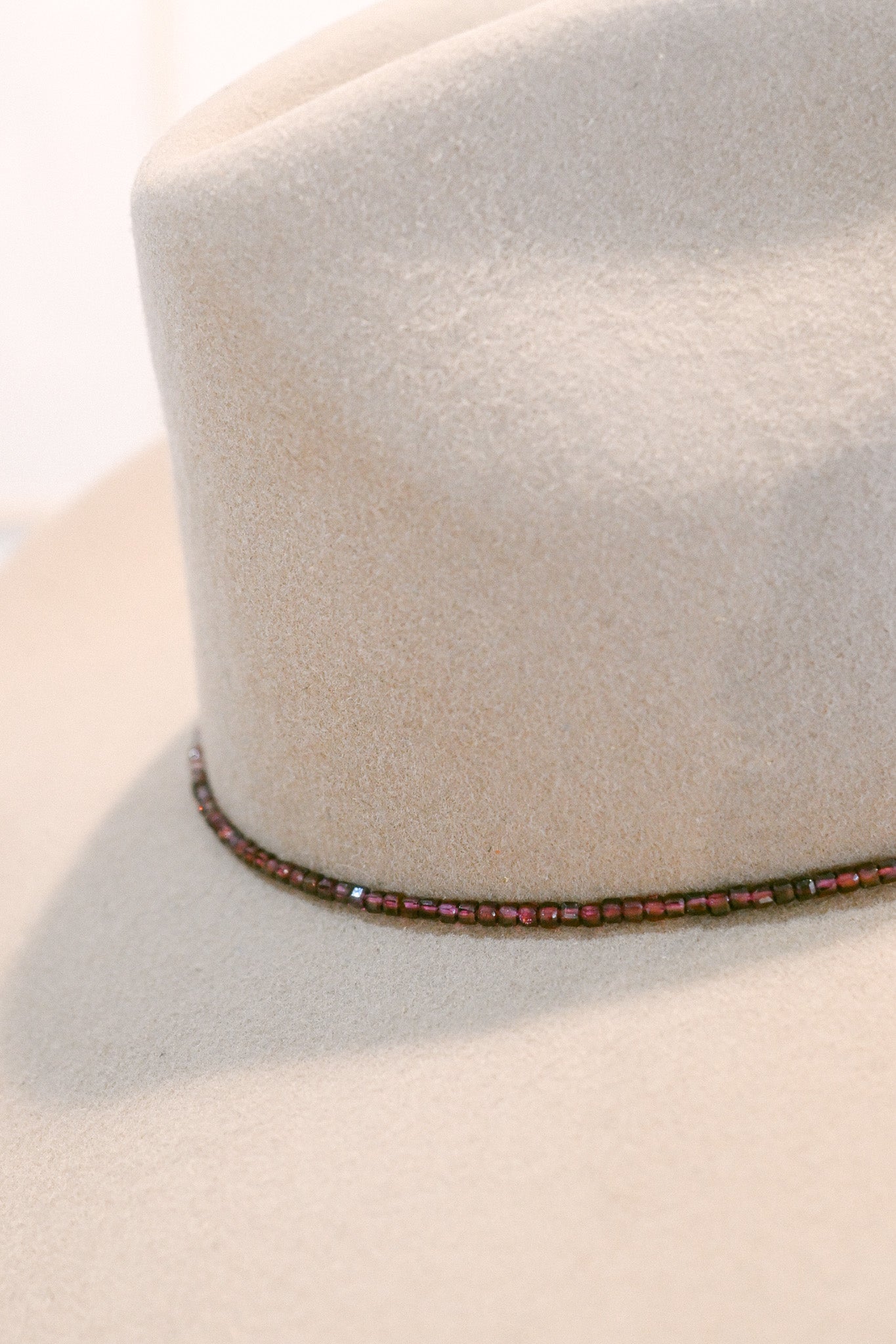 Rhodolite Garnet Gemstone Hat Band