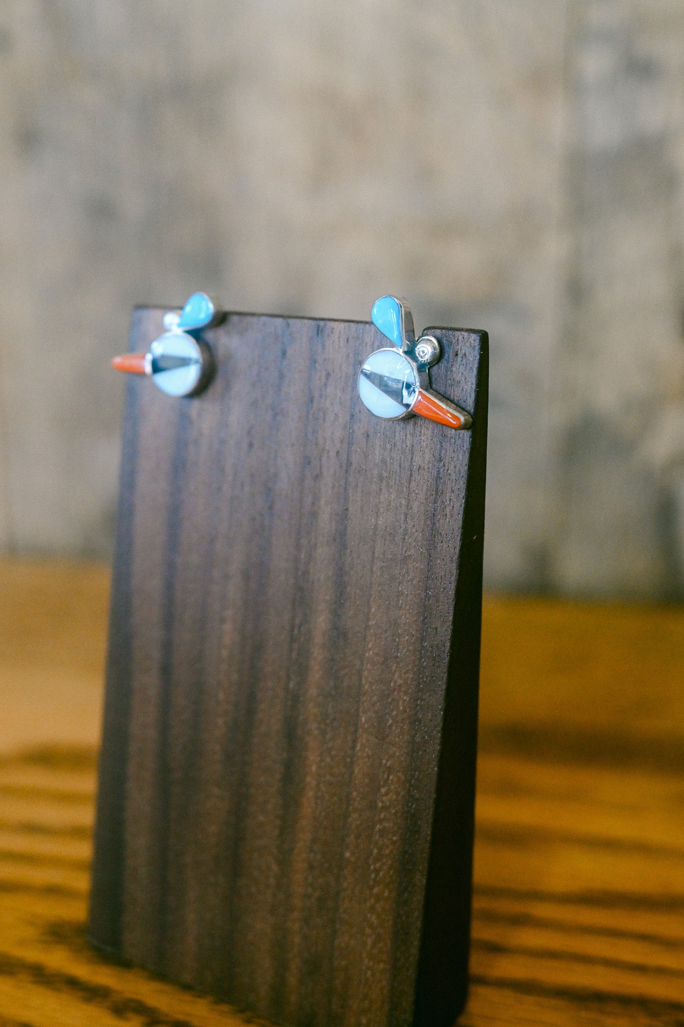 Leagus Ahiyite Zuni Handmade Bird Necklace & Earring Set