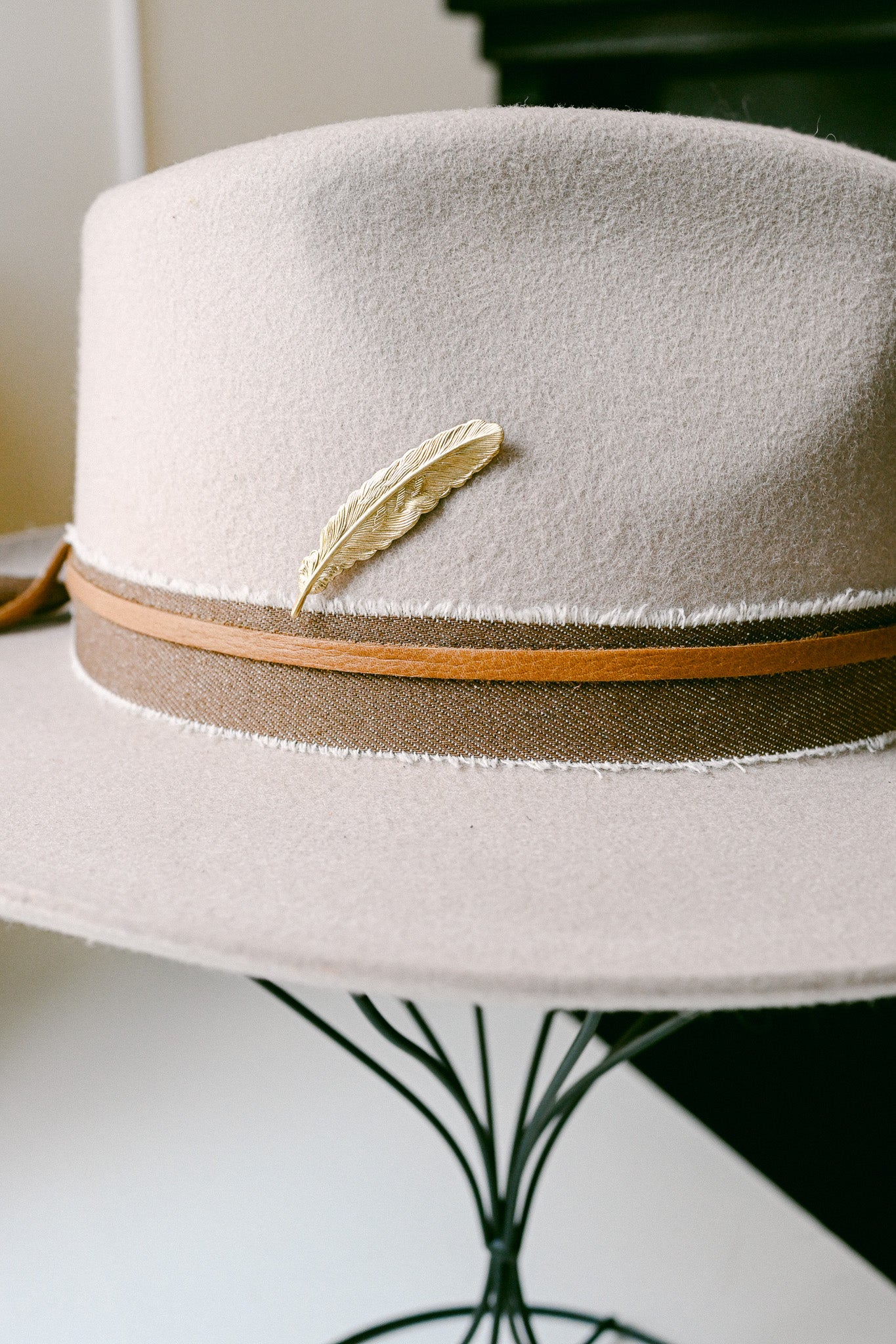Golden Feather Pin