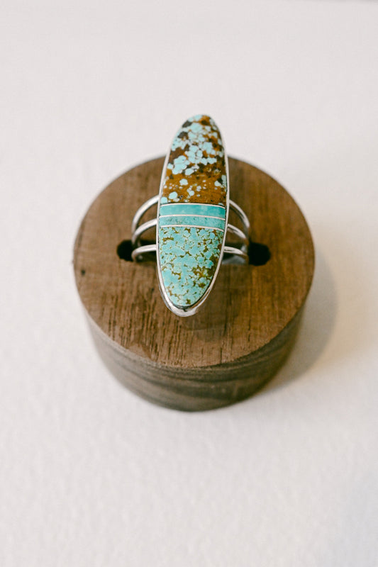 Harold Smith Zuni Turquoise Inlay Ring