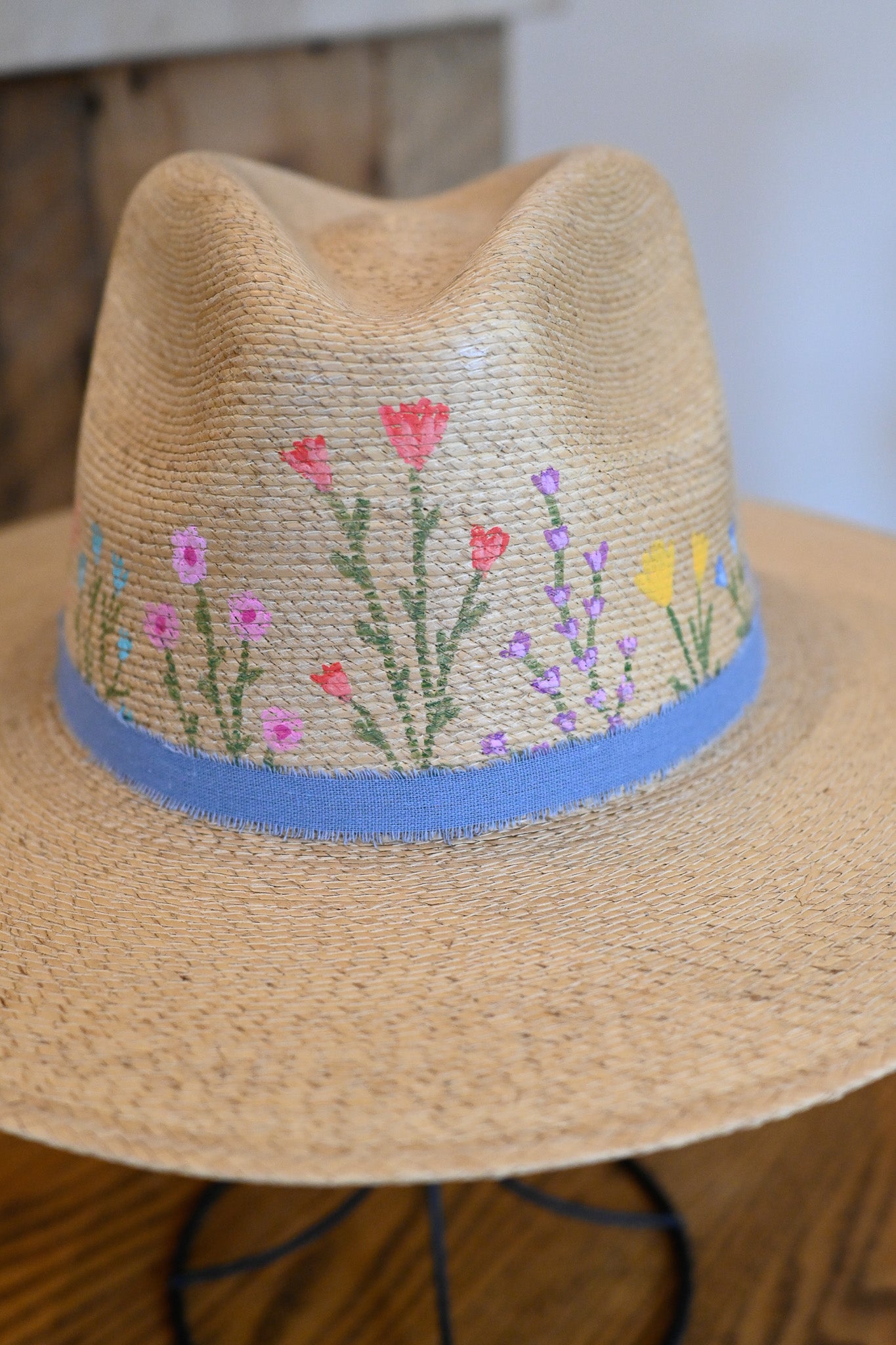 The Mabel - Hand-Painted Wildflower Hat
