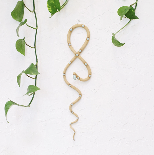 Large Ceramic Wall Snake