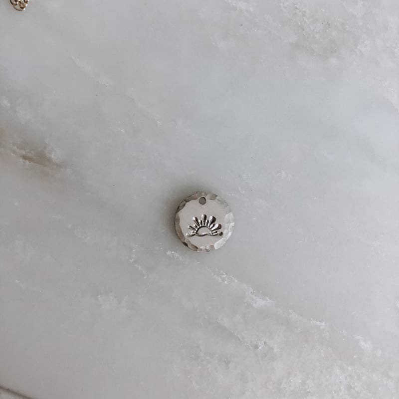 Hand Stamped Mini Coin Necklace